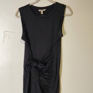 Sleeveless Black Wrap Women’s Dress
